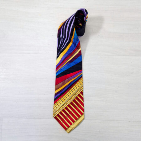 cravatta multicolore in seta