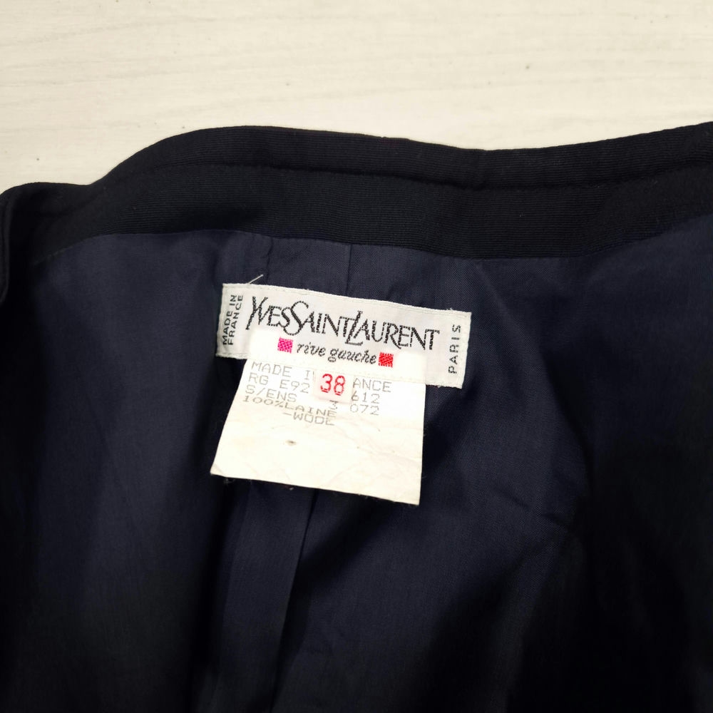 YSL Rive Gauche giacca blu navy 1992