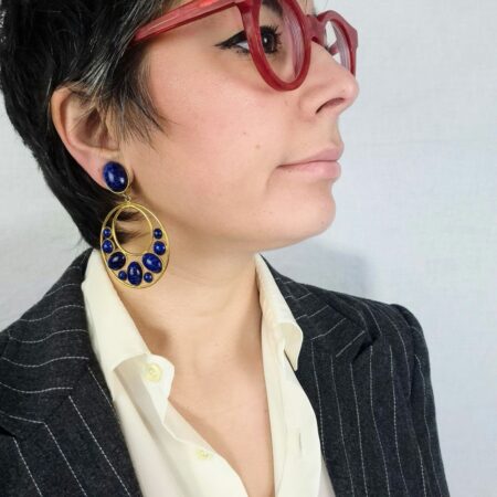 Orecchini pendenti a cerchio 1970s