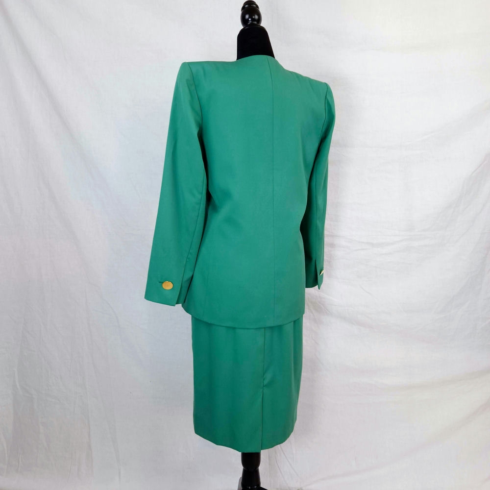 vintage saint laurent suit with skirt