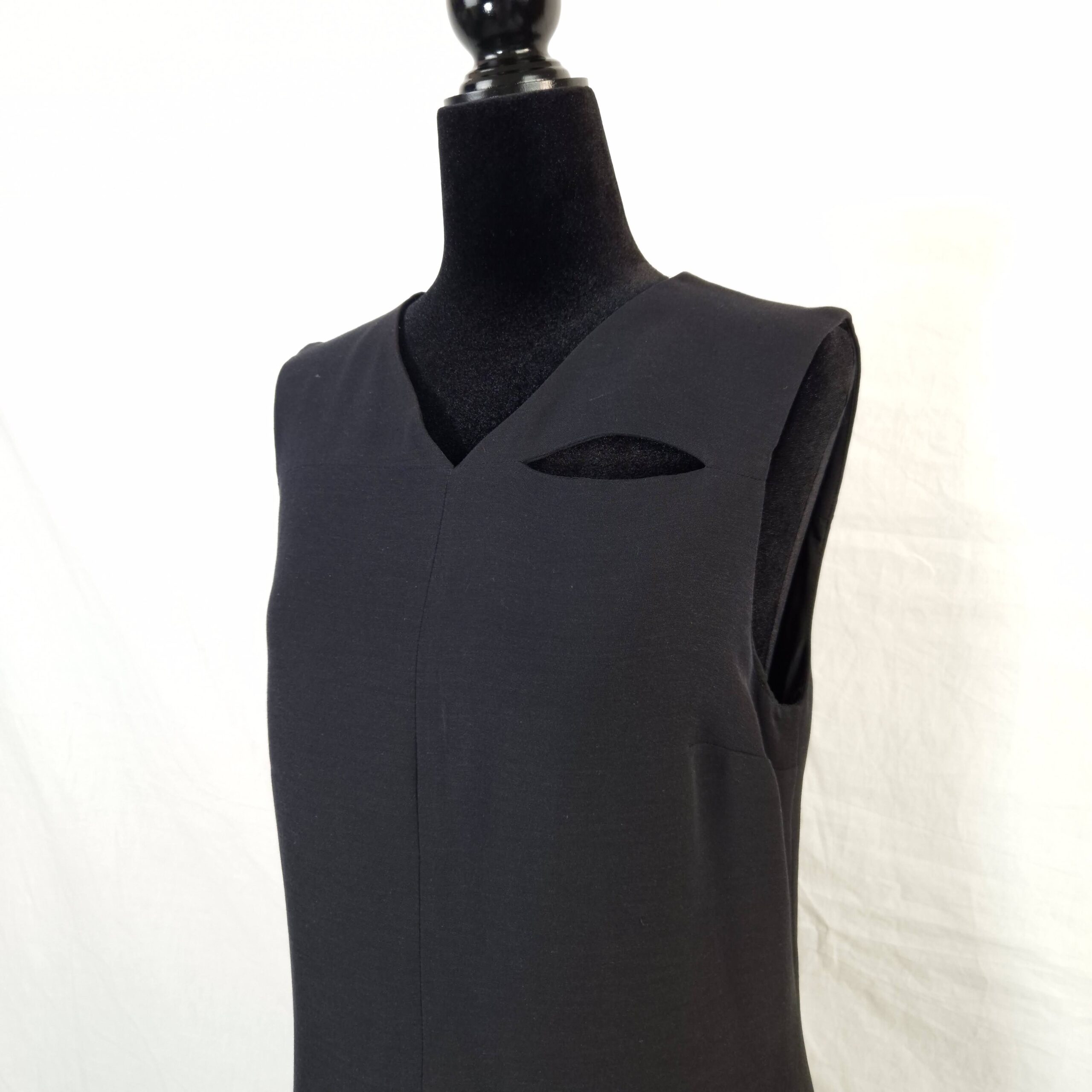 Versus Gianni Versace tubino nero vintage 1990s - immagine 2