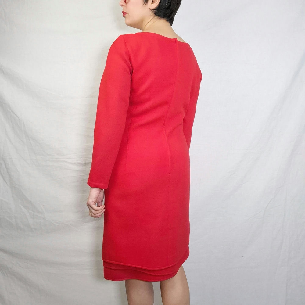 Gianni Versace tubino rosso 1980s - immagine 9