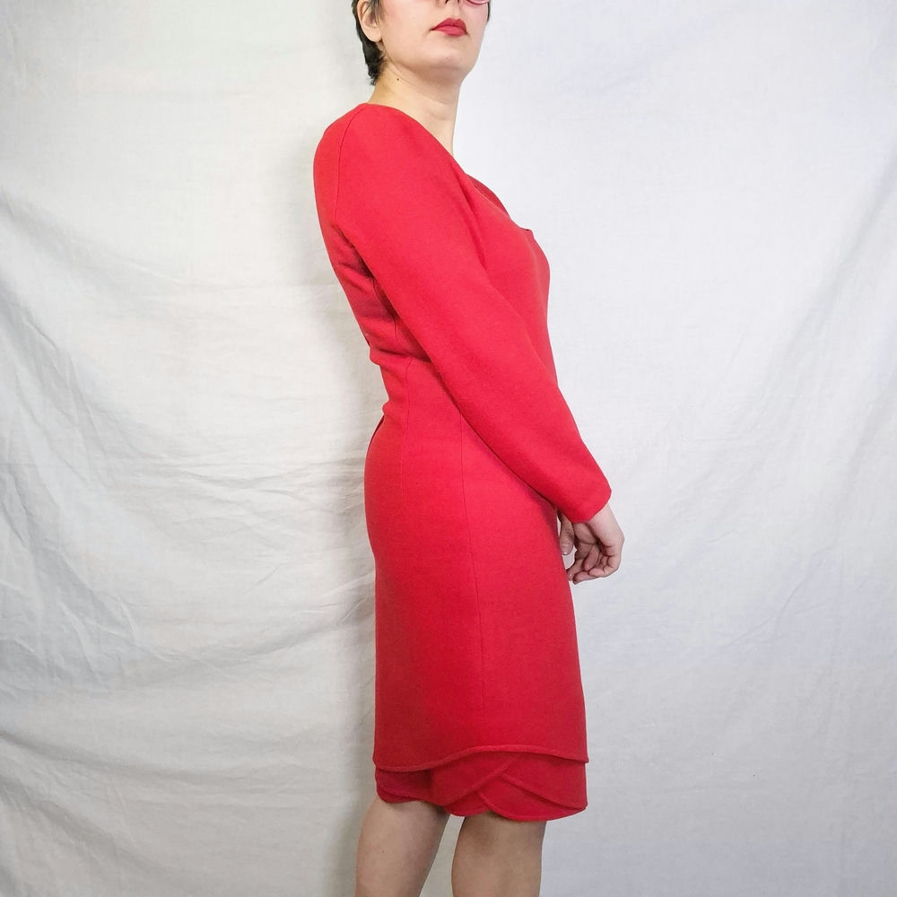 Gianni Versace tubino rosso 1980s - immagine 8