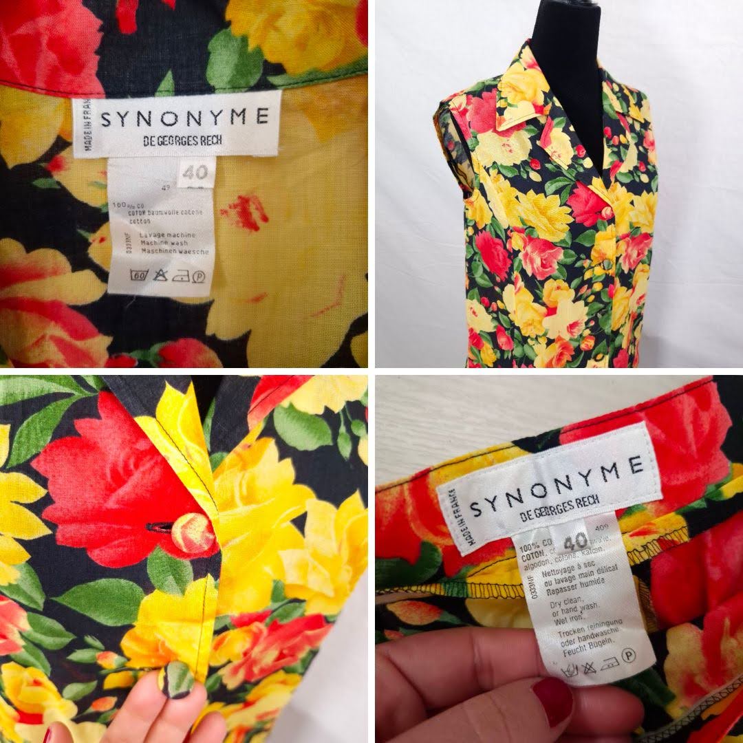 Completo a fiori top e pantaloni Georges Rech - immagine 9