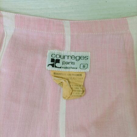 Courreges vintage gonna rosa anni 60