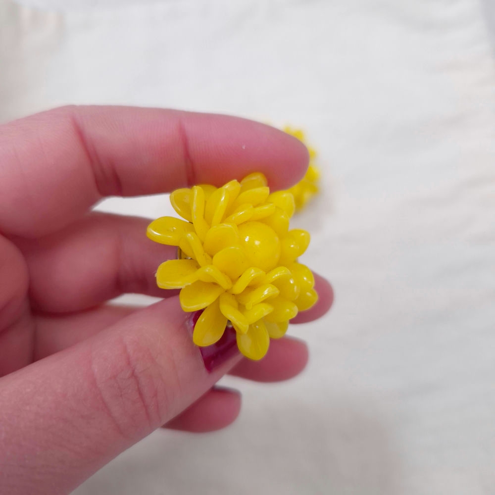 yellow earrings
