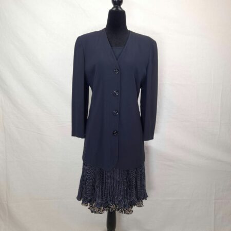 vestito con gonna plissettata