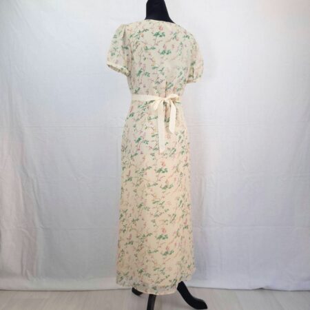 Blunauta abito romantico in seta 1990s
