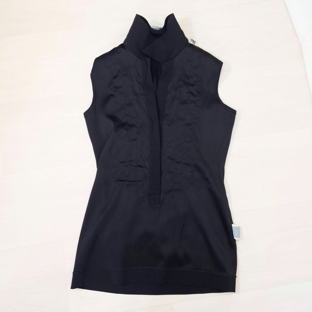 Moschino Cheap and Chic camicetta nera con rouches - immagine 7