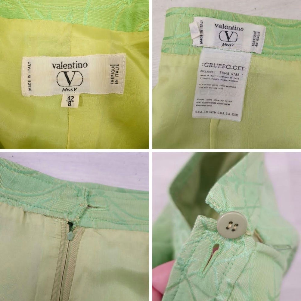 tailleur verde chiaro