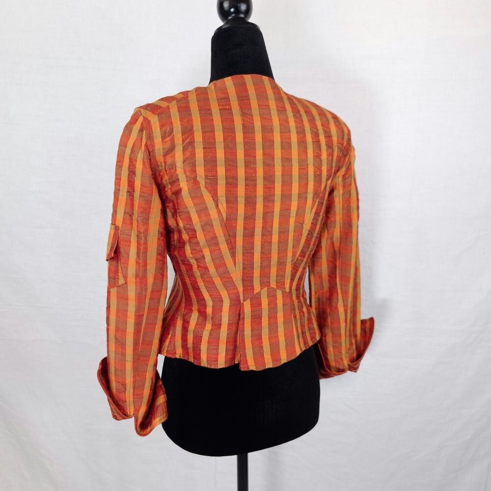 Giacca arancione a quadretti Bazar de Christian Lacroix