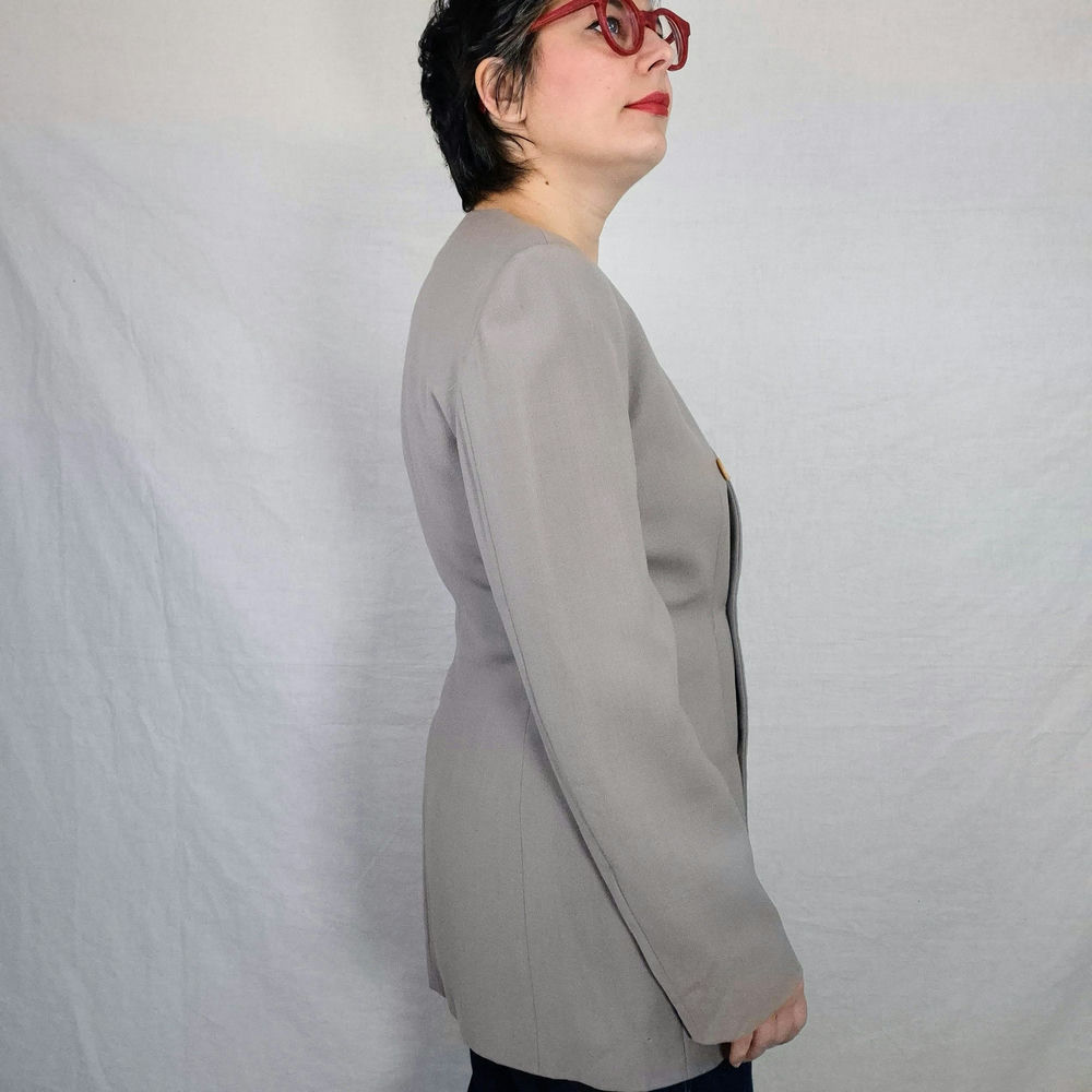 Giacca greige Armani vintage 1990s - immagine 3