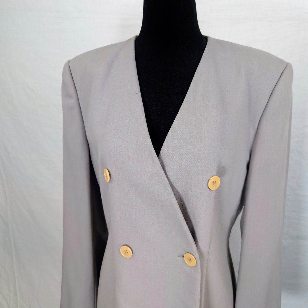 Giacca greige Armani vintage 1990s - immagine 5