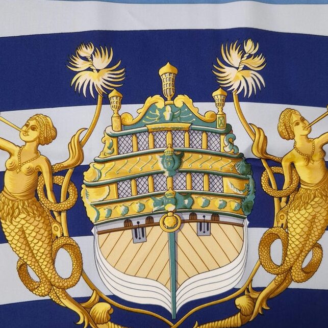 hermès vintage silk scarf