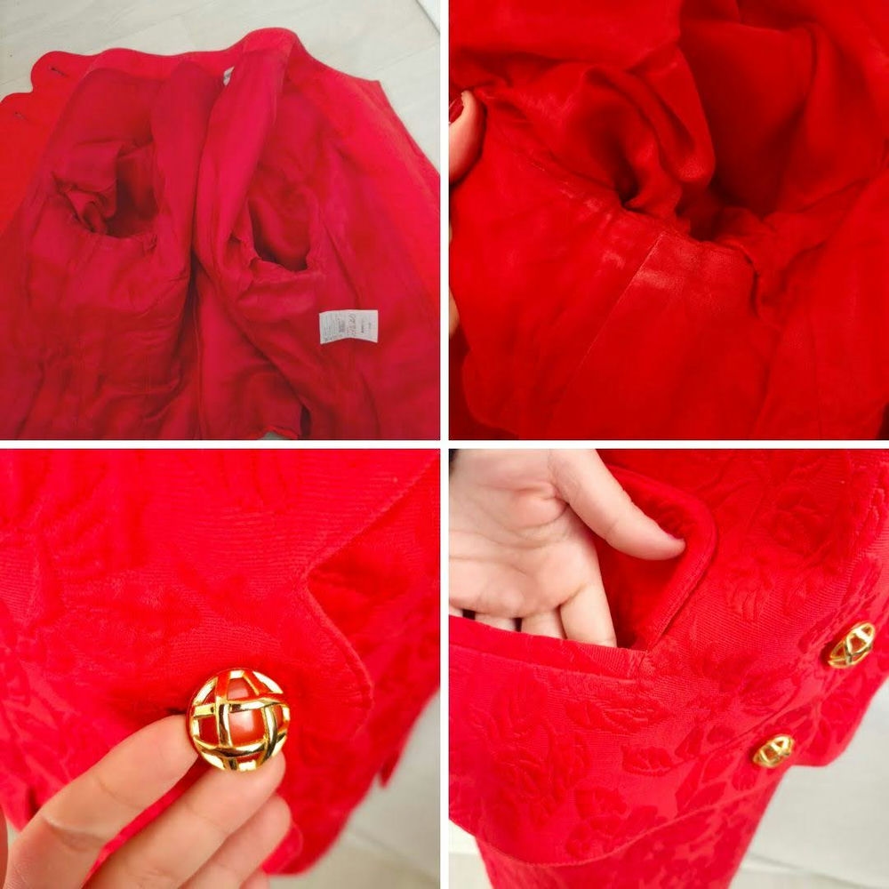 tailleur rosso valentino