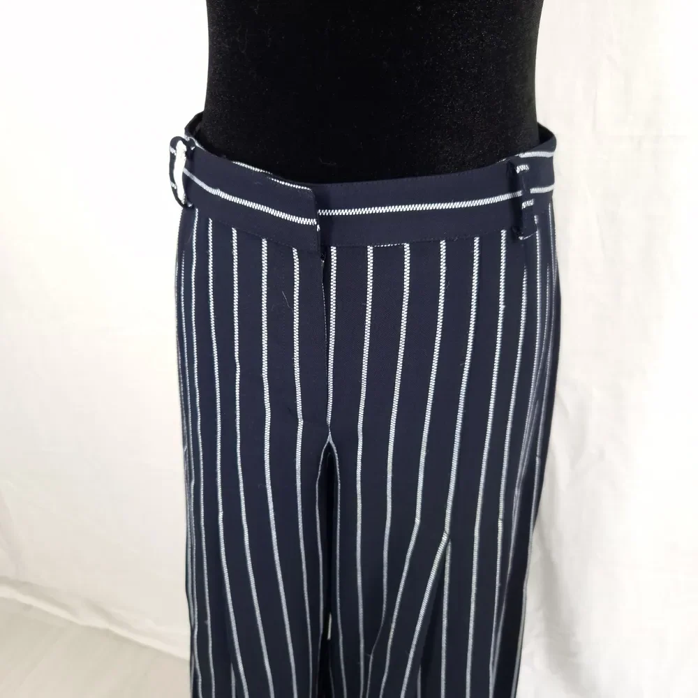Armani gonna pantalone a pieghe blu scuro - immagine 7