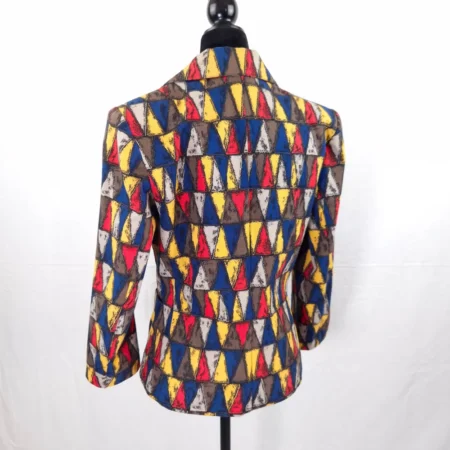 YSL giacca con fantasia arlecchino vintage fine anni '80