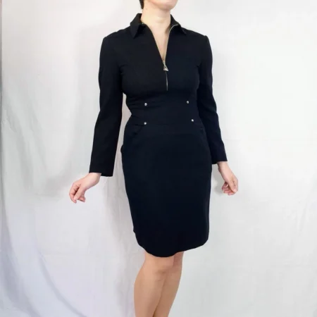 vestito nero aderente
