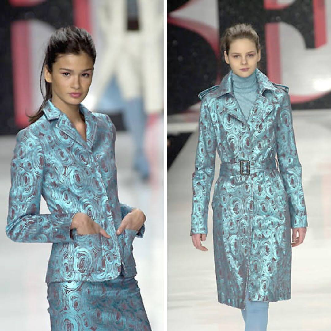 Iceberg fall/winter 2000 giacca turchese cangiante - immagine 2