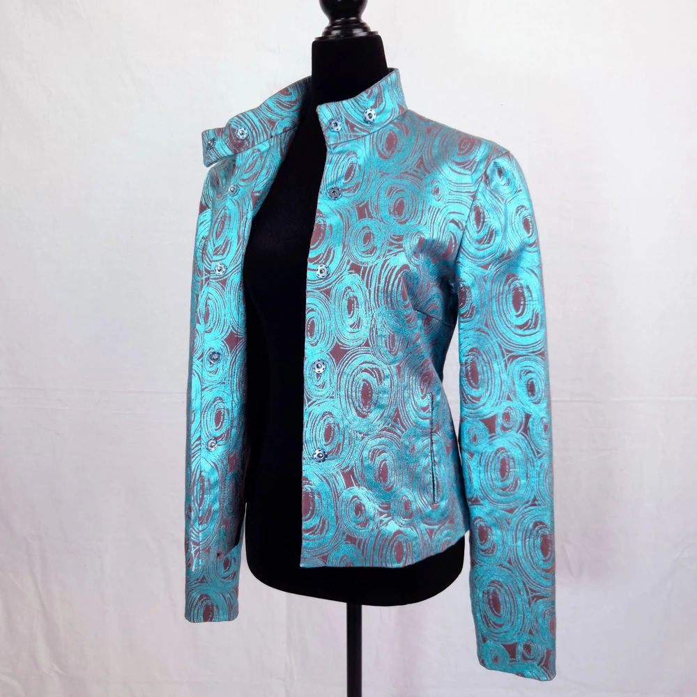 Iceberg fall/winter 2000 giacca turchese cangiante - immagine 3