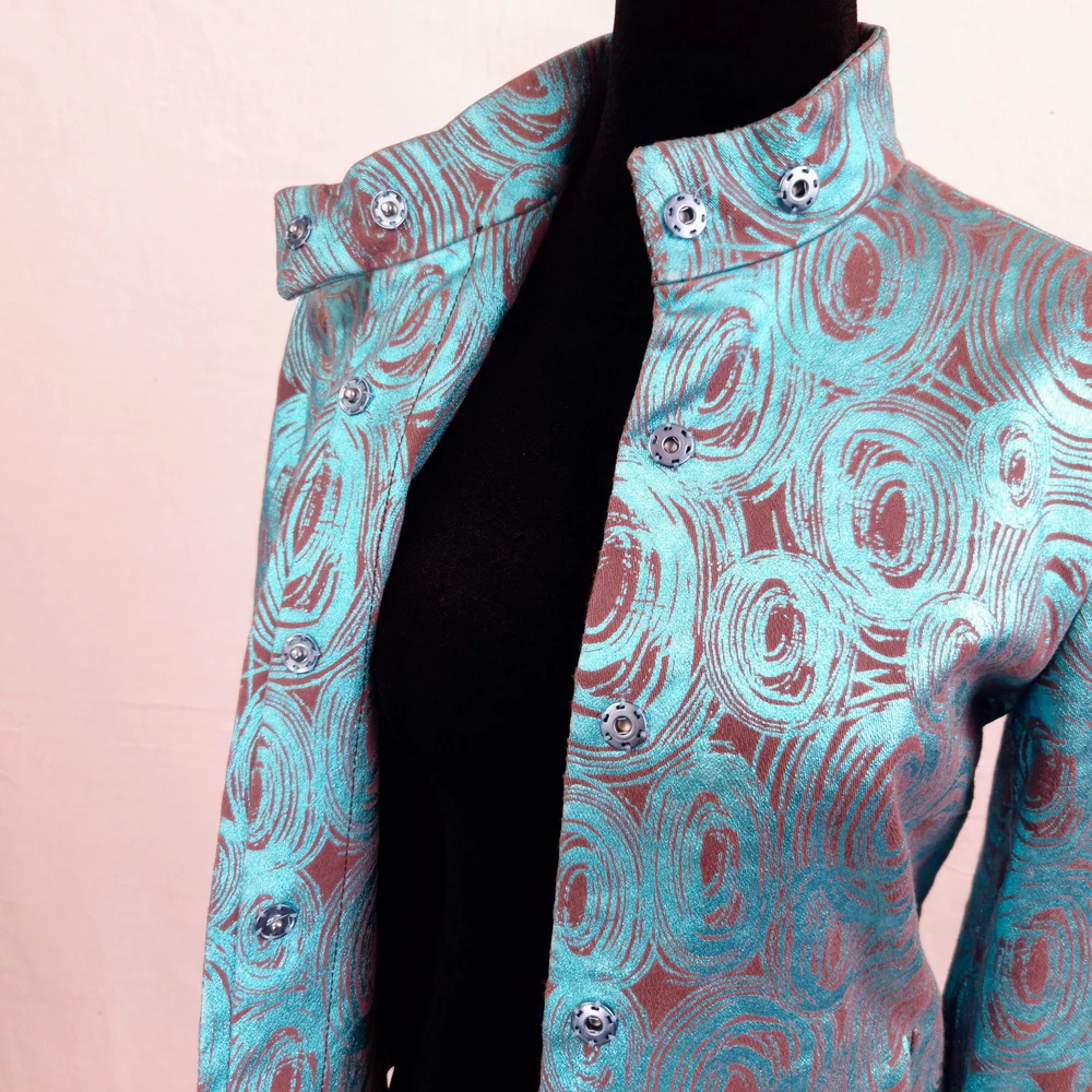 Iceberg fall/winter 2000 giacca turchese cangiante - immagine 4