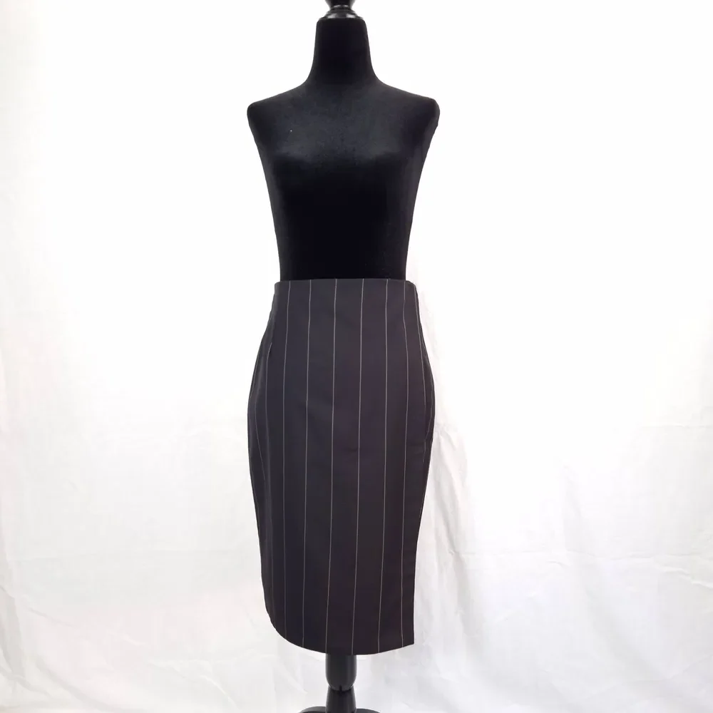 pinstriped skirt