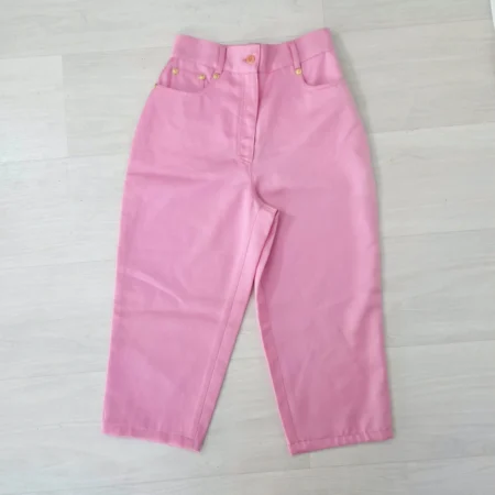 Versus Gianni Versace pantaloni pinocchietto rosa