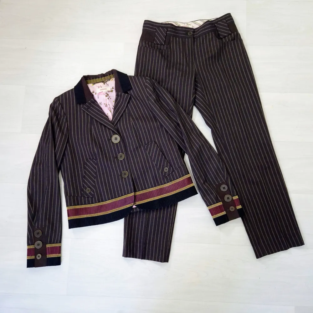 tailleur pantalone marrone