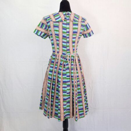 Vestito anni '50 in cotone stampato