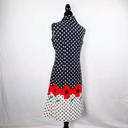 Vintage italiano abito anni 70 con papaveri