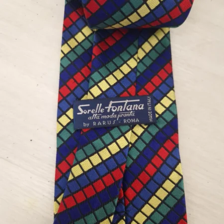 Cravatta Sorelle Fontana vintage 70s
