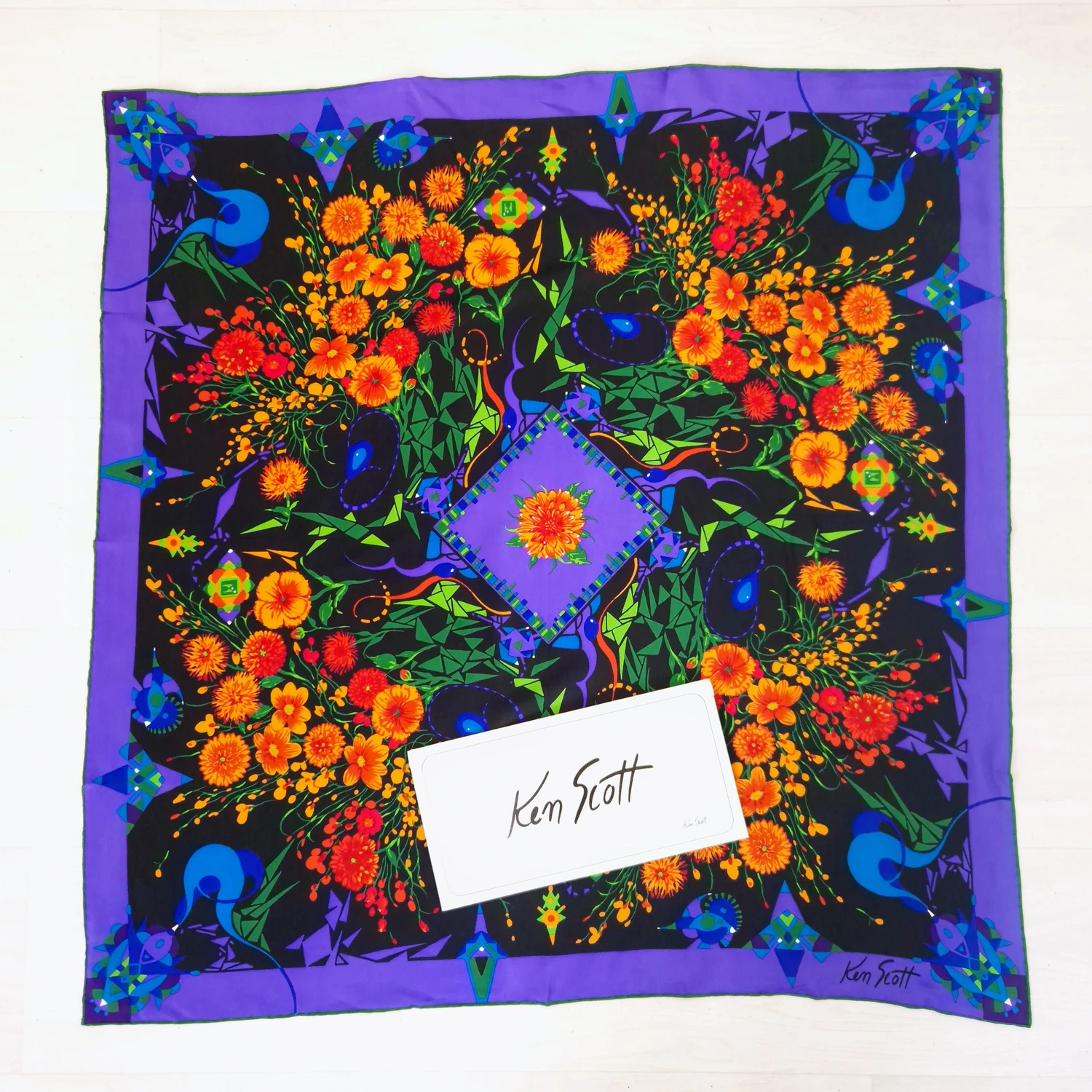 Ken Scott foulard vintage anni '80