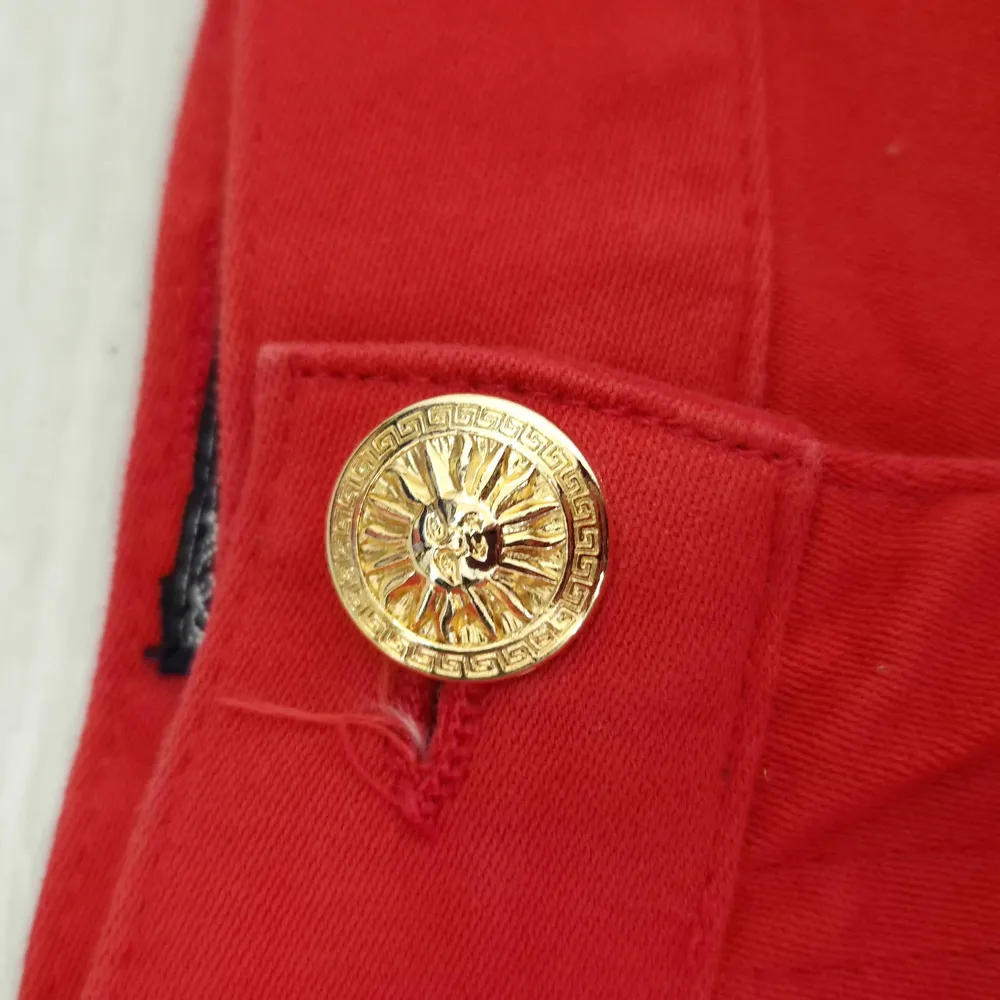 pantaloni rossi donna
