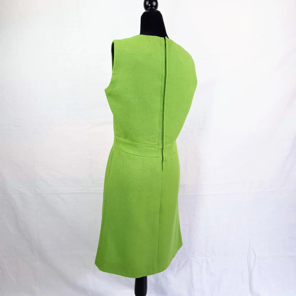 Abito party anni 60 verde in lurex