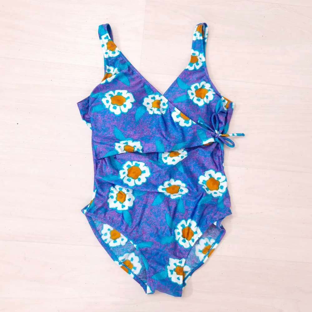costume intero vintage a fiori