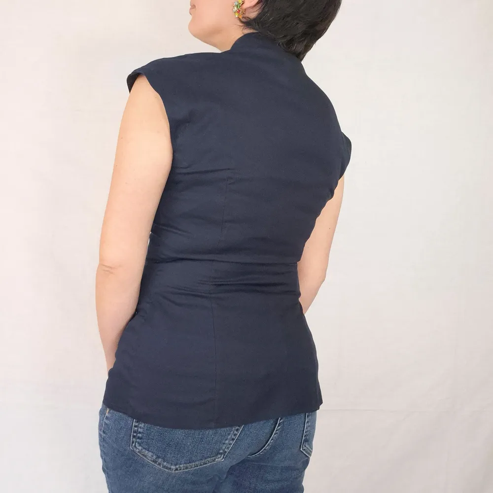 camicetta vintage navy