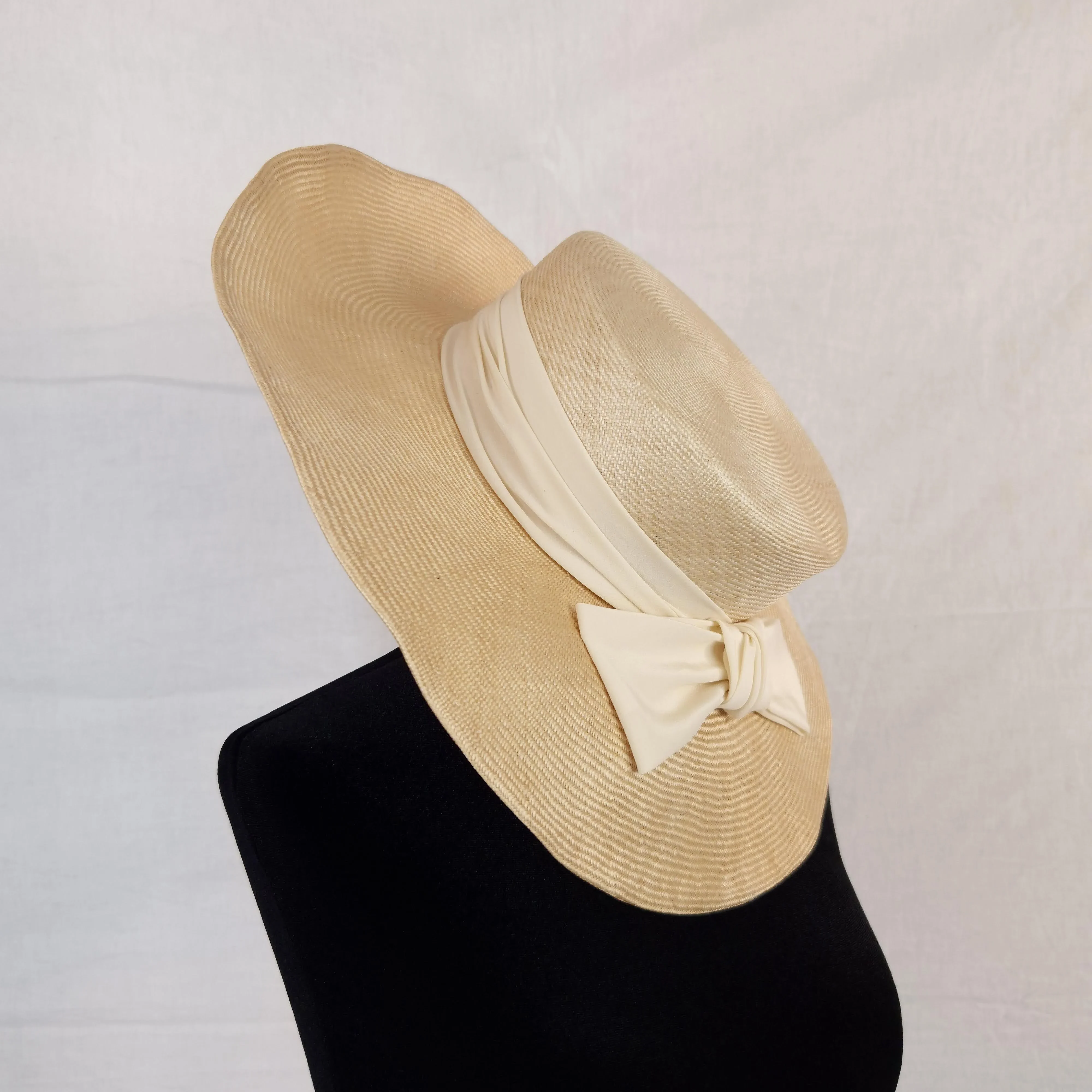 Cappello di paglia vintage anni '70