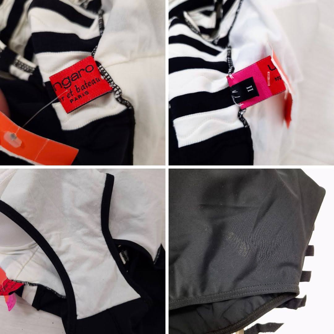 Ungaro costume bianco e nero a righe - immagine 6