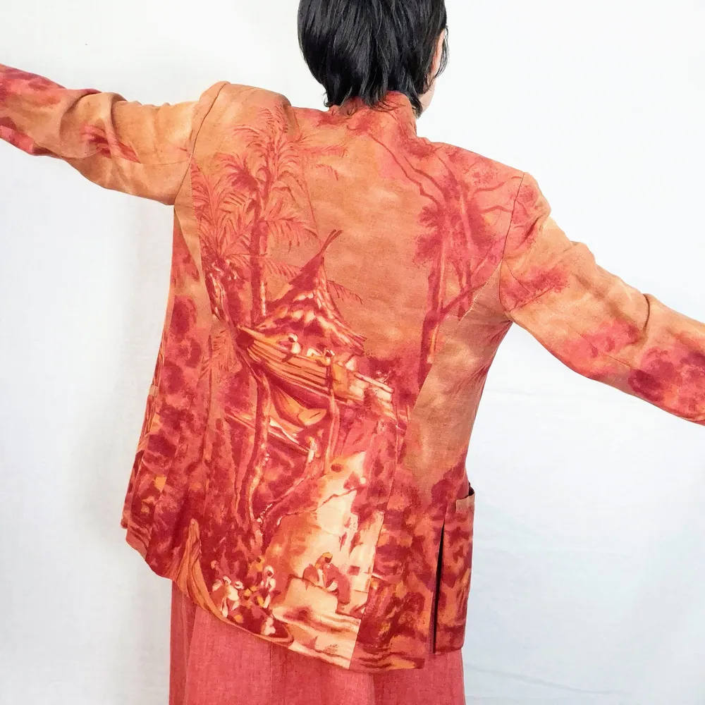tailleur rosso mattone