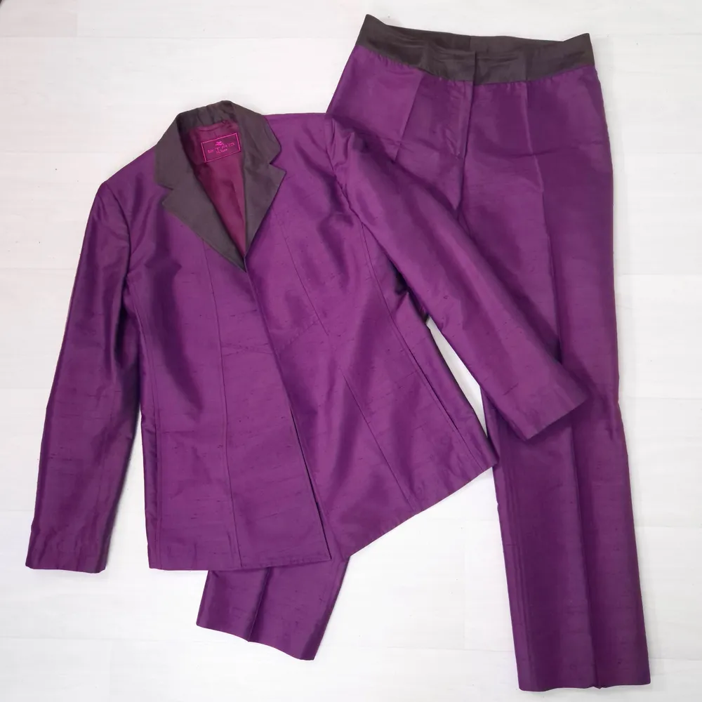 tailleur pantalone viola
