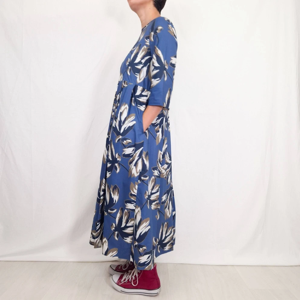 Max Mara maxi abito azzurro a fiori - immagine 3