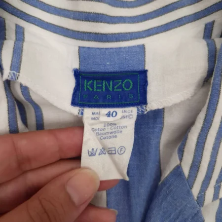 Kenzo Paris camicia crop navy outfit