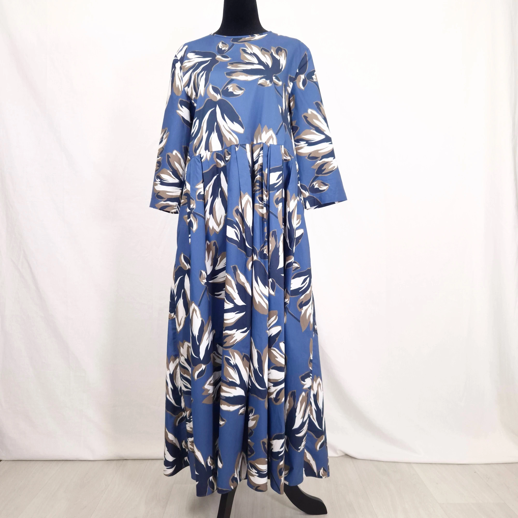 Max Mara maxi abito azzurro a fiori - immagine 8