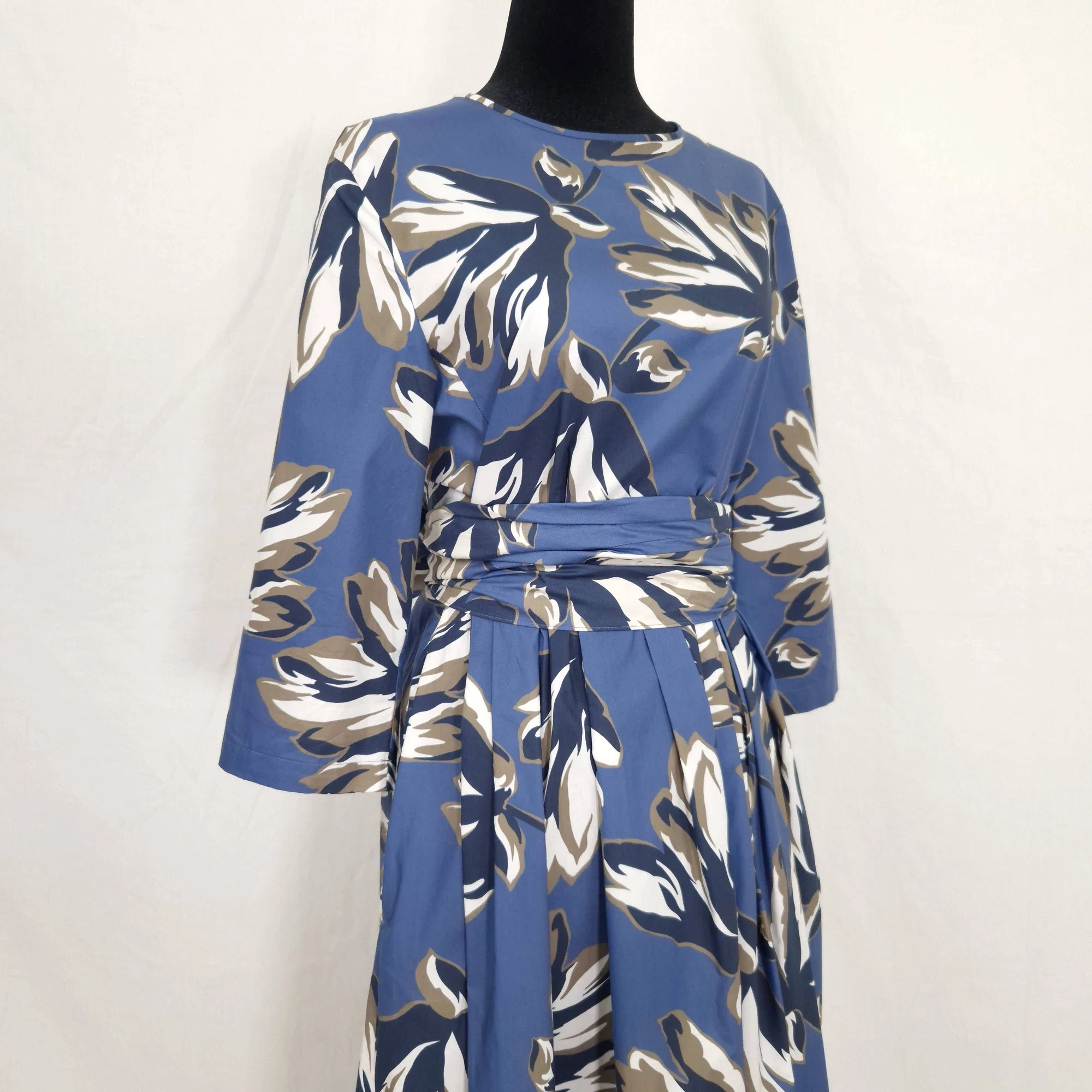 Max Mara maxi abito azzurro a fiori - immagine 4