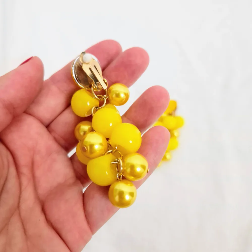 yellow earrings