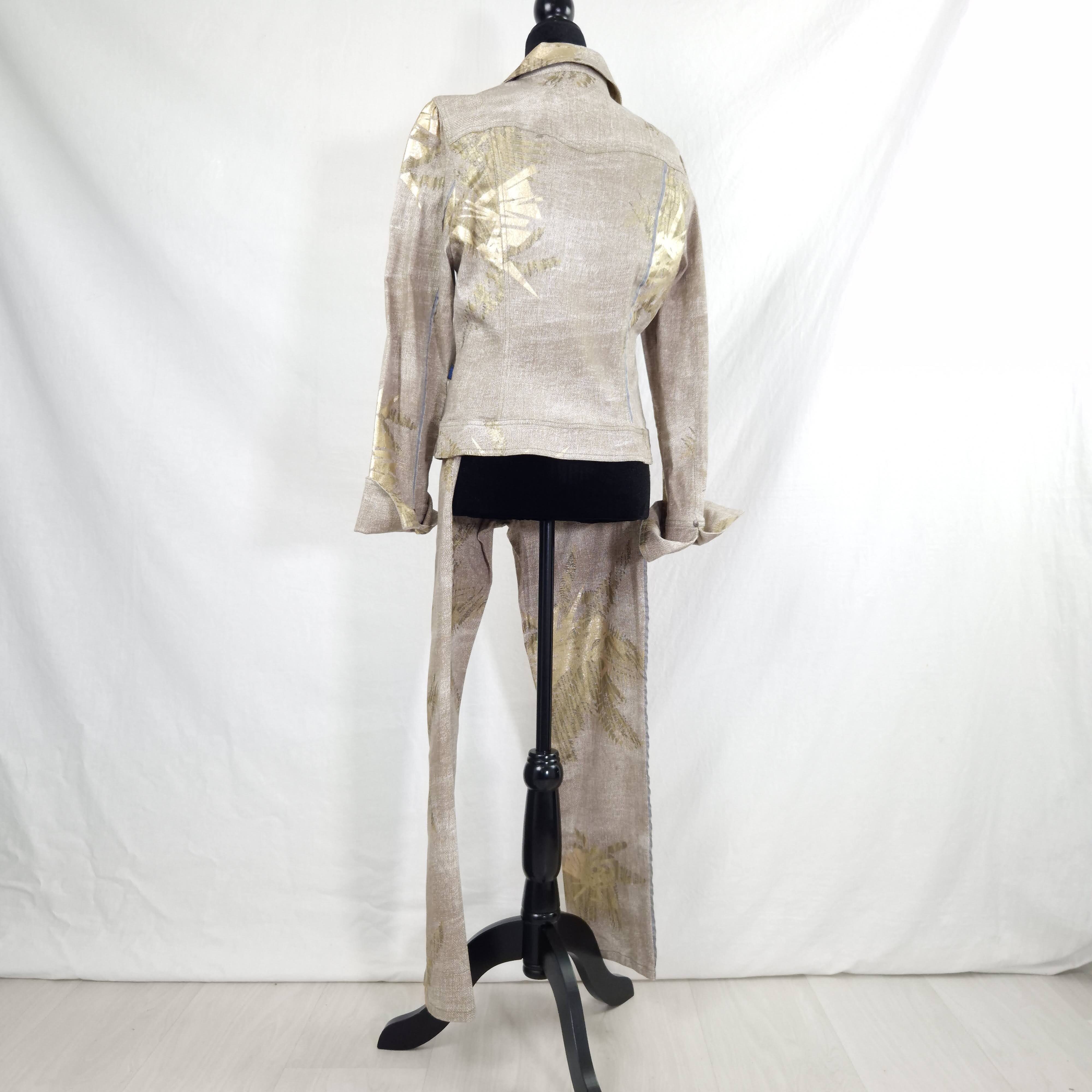 Christian Lacroix tailleur pantalone color oro