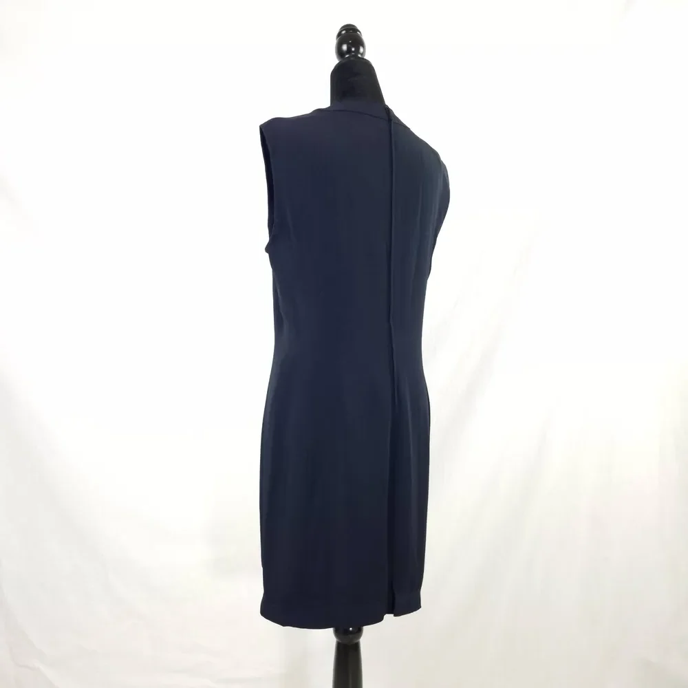 Genny vestito blu navy con bottoni vintage 90s