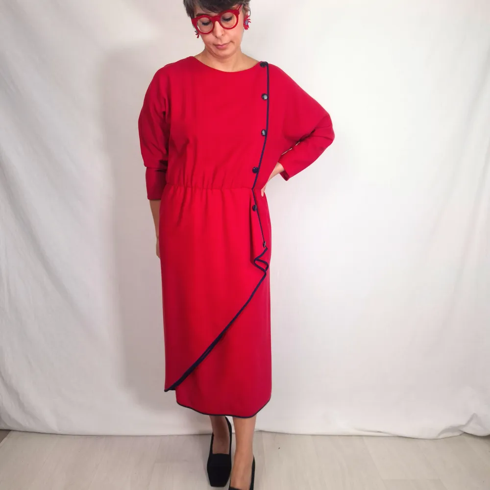 pierre cardin red dress