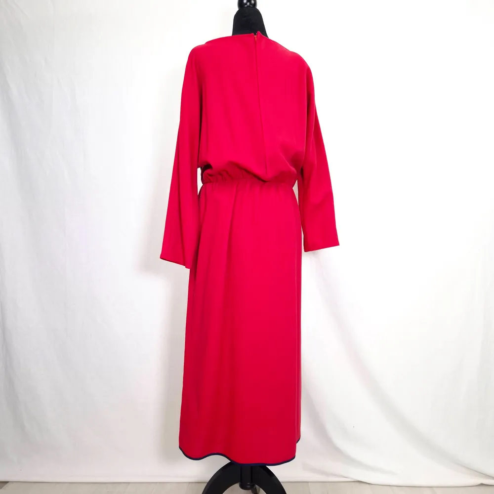 Vestito rosso Pierre Cardin Paris 1970s