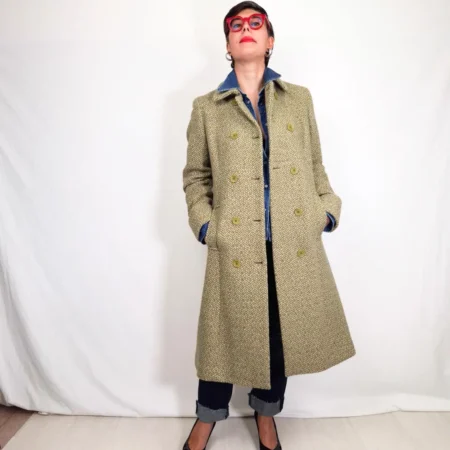 green coat